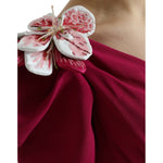 Dolce & Gabbana Purple Flower Embellished One Shoulder Dress DR281008-42