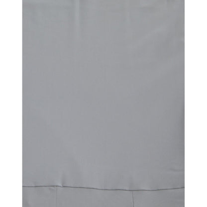 Dolce & Gabbana Gray Nylon Strapless Bodycon Jumpsuit Dress