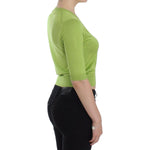 Dolce & Gabbana Green Wool V-neck Pullover Sweater Top SIG13323-1