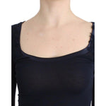 Ermanno Scervino Lingerie Blue Top Blouse Jumper Lace Rayon SIG12008-1
