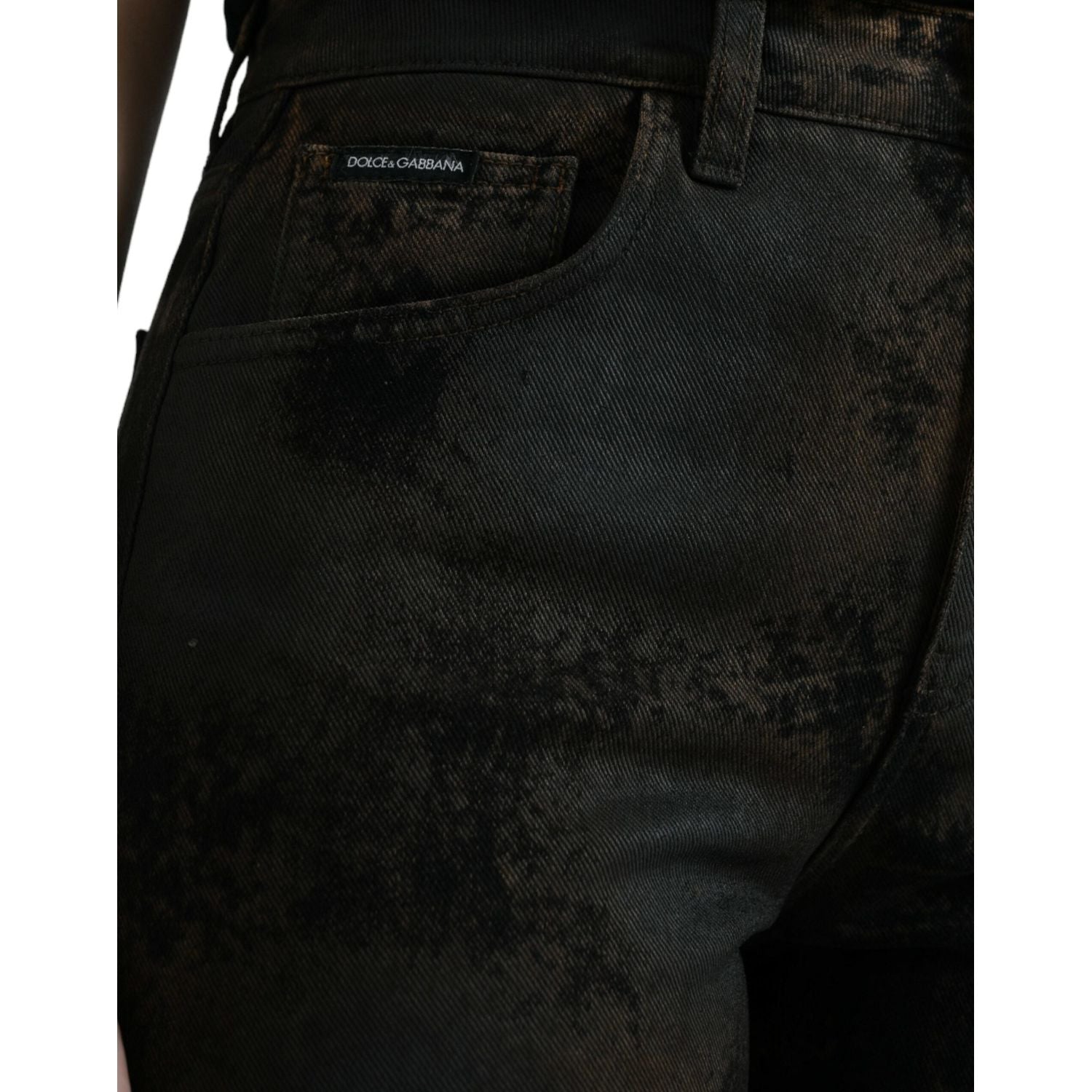 时尚男友风中腰弹力牛仔裤