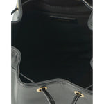 Versace Elegant Black Leather Medusa Bucket Shoulder Bag 8056204626517