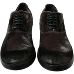 Dolce & Gabbana Brown Velvet Men Lace Up Oxford Dress Shoes MV5328-41