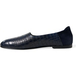 Dolce & Gabbana Elegant Blue Crocodile Leather Loafers Dolce & Gabbana Dark Slate Gray