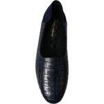 Dolce & Gabbana Elegant Blue Crocodile Leather Loafers Dolce & Gabbana Black