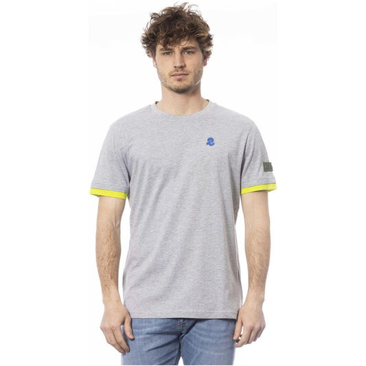 Invicta Gray Cotton Men T-Shirt Invicta Gray