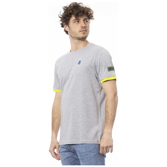 Invicta Gray Cotton Men T-Shirt Invicta Gray