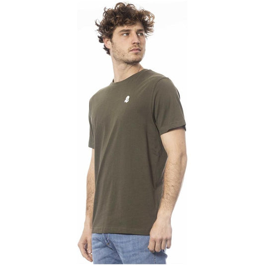 Invicta Green Cotton Men T-Shirt Invicta Dim Gray