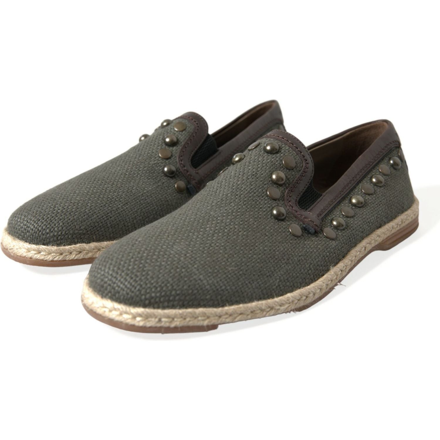 铆钉帆布乐福鞋