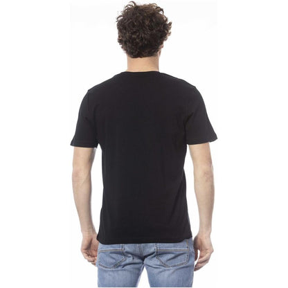 Ungaro Sport Black Cotton Men T-Shirt