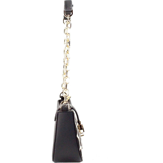 Michael Kors Carmen Small Black Haircalf Pouchette Shoulder Crossbody Bag Michael Kors Light Gray
