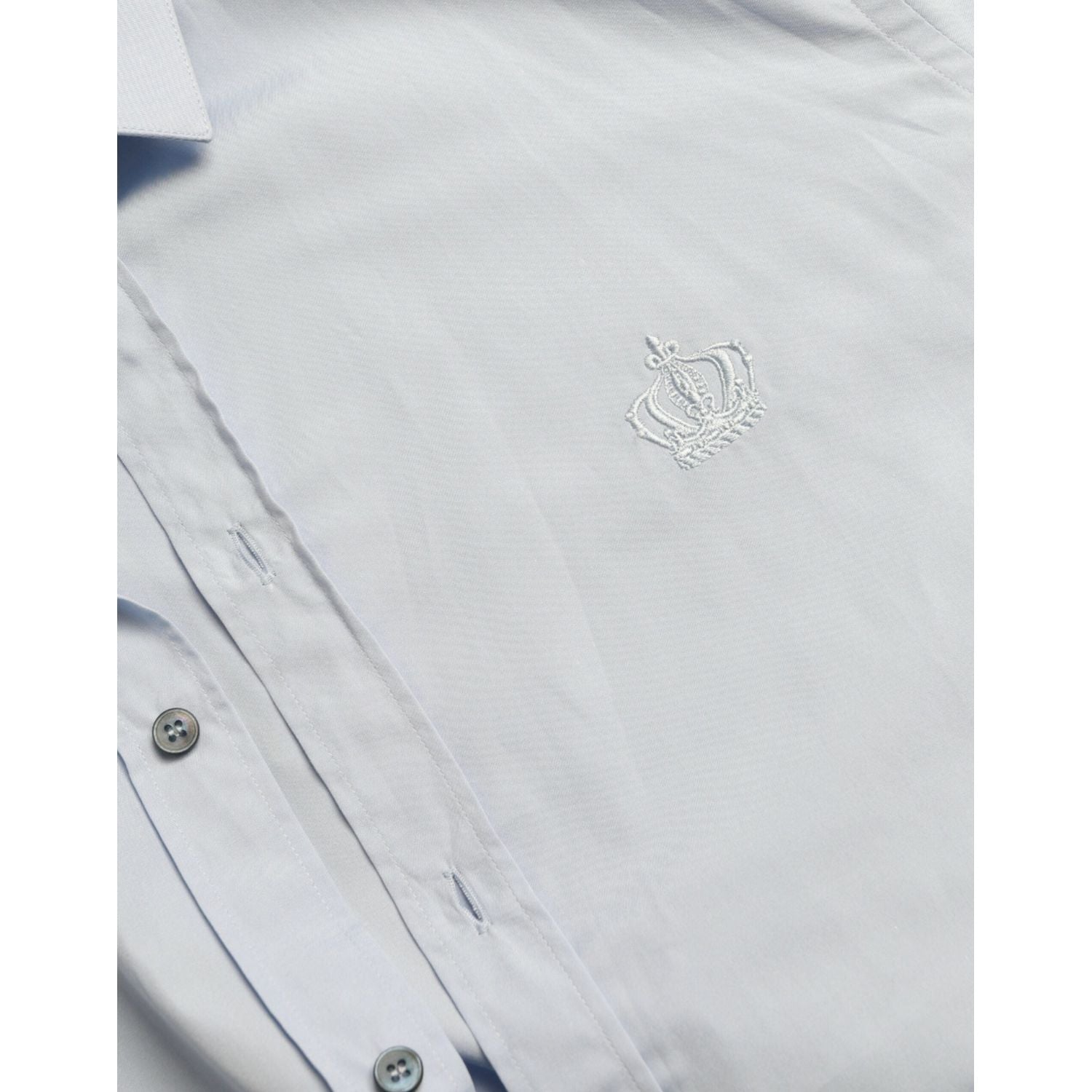 优雅修身天蓝色正装衬衫