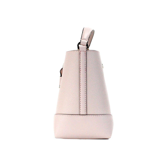 Michael Kors Mercer Small Powder Blush Pebble Leather Bucket Crossbody Bag Purse Michael Kors Light Gray