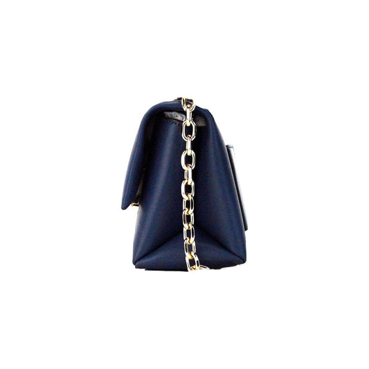 Michael Kors Cece Small Navy Vegan Leather Convertible Flap Crossbody Bag Michael Kors Dark Slate Gray
