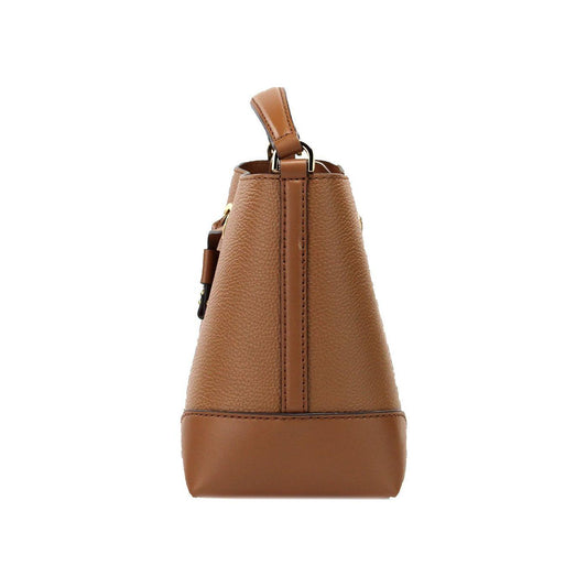 Michael Kors Mercer Small Luggage Pebbled Leather Bucket Crossbody Bag Purse Michael Kors Sienna