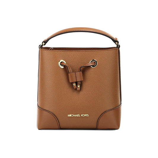 Michael Kors Mercer Small Luggage Pebbled Leather Bucket Crossbody Bag Purse Michael Kors Sienna