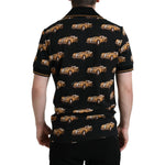 Dolce & Gabbana Black Car Print Short Sleeve Polo T-shirt