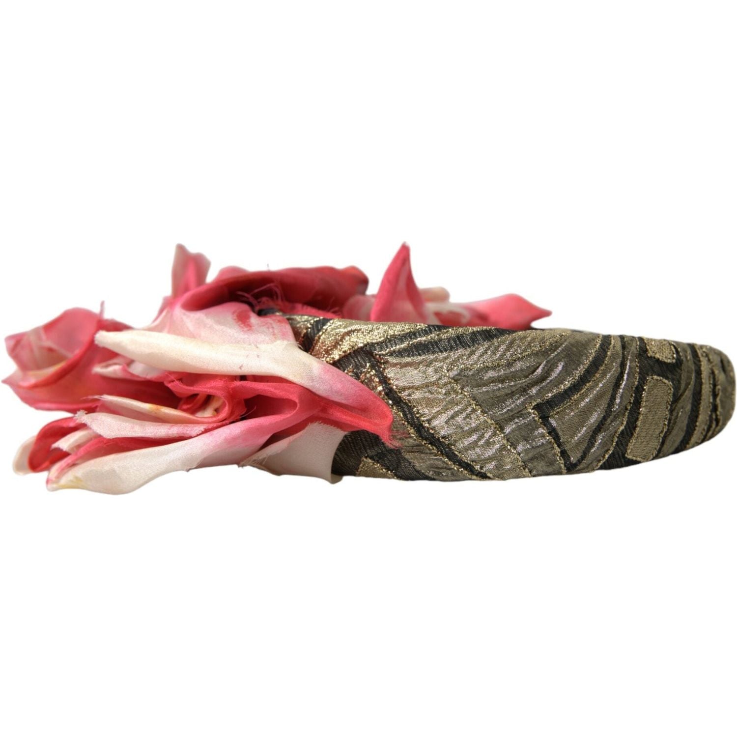 多色花卉贴花丝绸女士头带王冠