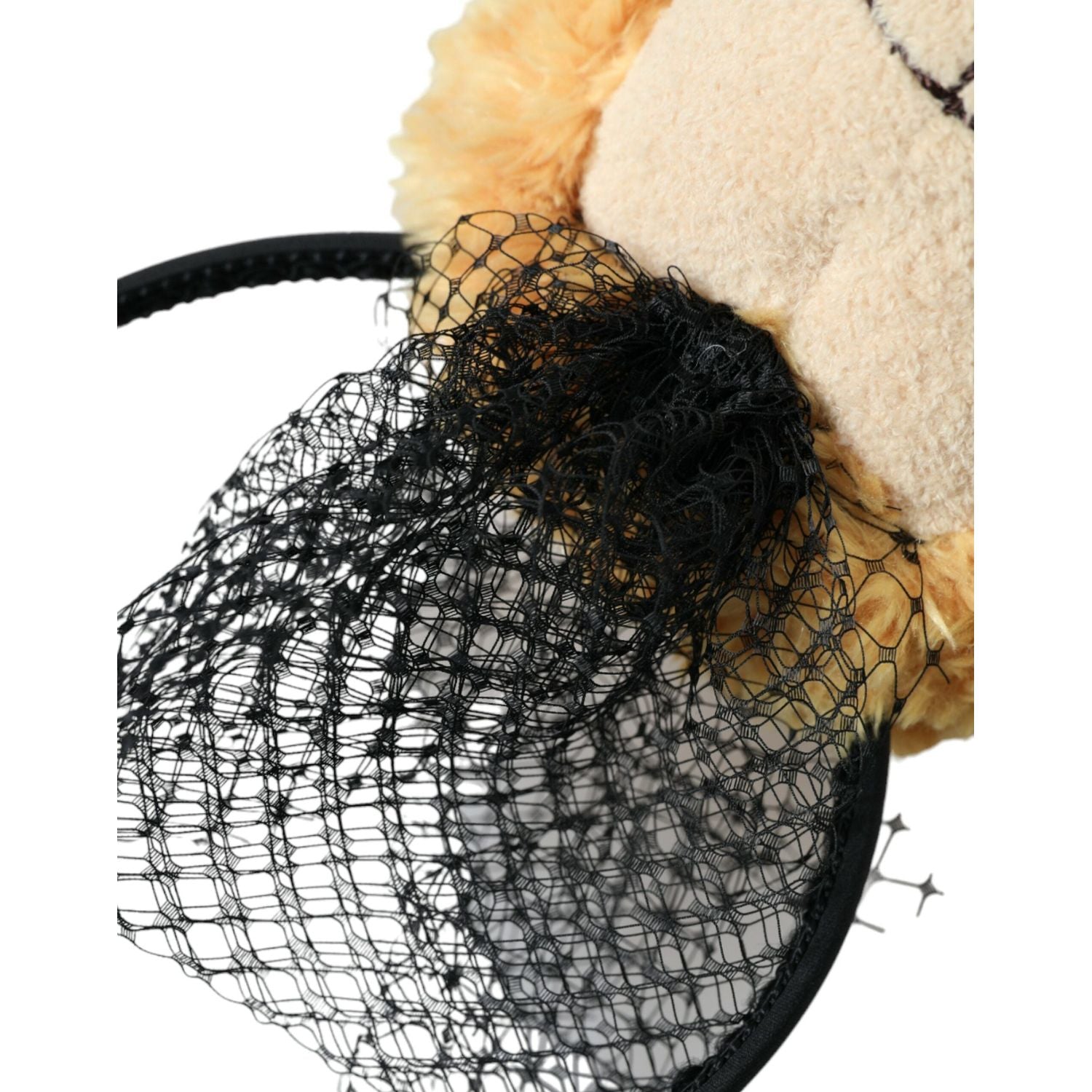 棕色泰迪熊金水晶皇冠发带王冠