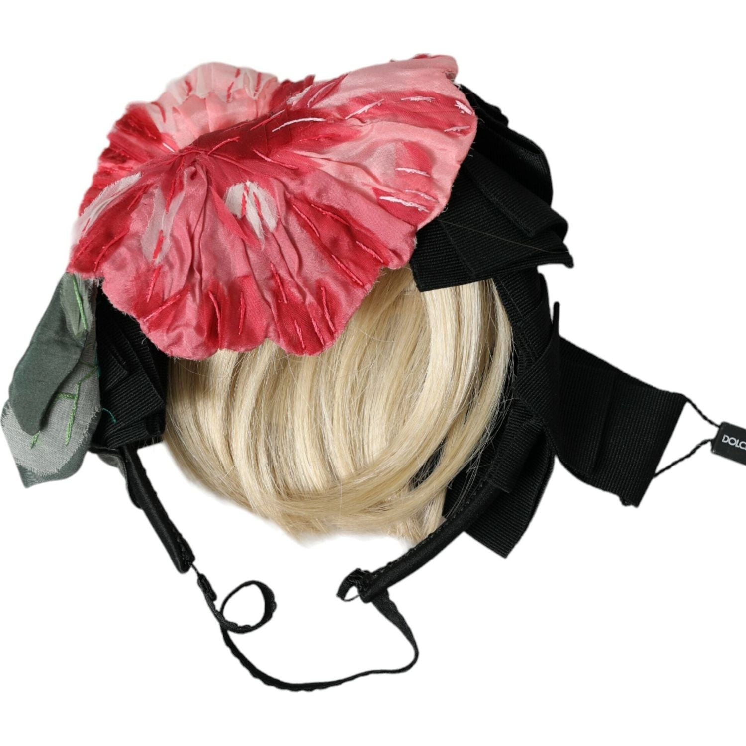 黑色粘胶白色头发 Parrucchiera 头带王冠