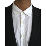 Dolce & Gabbana Black MARTINI Slim Fit Jacket Coat Blazer