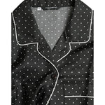 Dolce & Gabbana Black Polka Dot Silk Long Sleeve Shirt