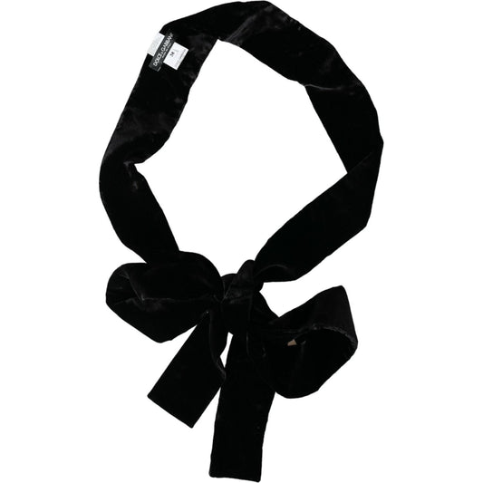 Dolce & Gabbana Black Viscose Wide Waist Women Belt