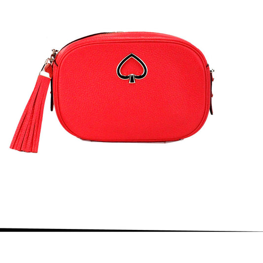 Kate Spade Kourtney Small Stoplight Pebble Leather Camera Bag Crossbody Handbag Kate Spade Orange Red
