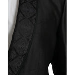 Dolce & Gabbana Black MARTINI Single Breasted Coat Blazer