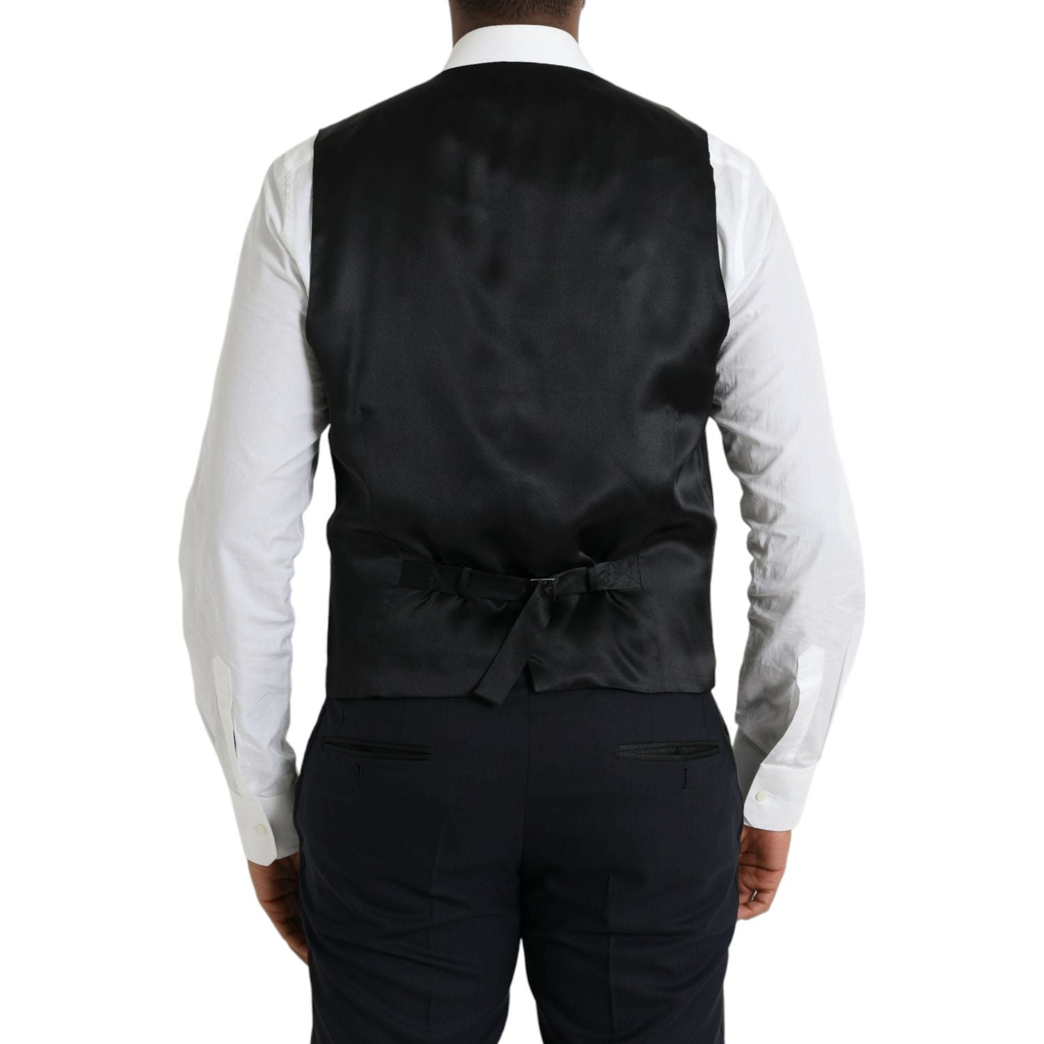 深蓝色 MARTINI 羊毛正装三件套西装