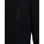 Dolce & Gabbana Black Wool Single Breasted Coat Blazer KOS2243-44