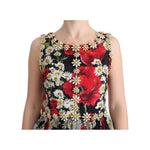 Dolce & Gabbana Multicolor Silk Floral Crystal Long Maxi Dress SIG60643-1