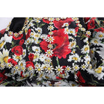 Dolce & Gabbana Multicolor Silk Floral Crystal Long Maxi Dress SIG60643-1