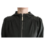 Exte Chic Gray Full-Zip Cotton Sweater Exte Dark Slate Gray