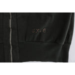 Exte Chic Gray Full-Zip Cotton Sweater Exte Black