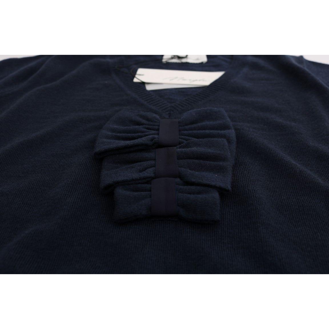 优雅蓝色羊毛上衣 - 时尚日常优雅