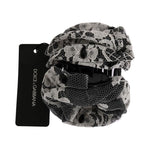 Dolce & Gabbana Black White Floral Lace Crystal Hair Claw SMY1141