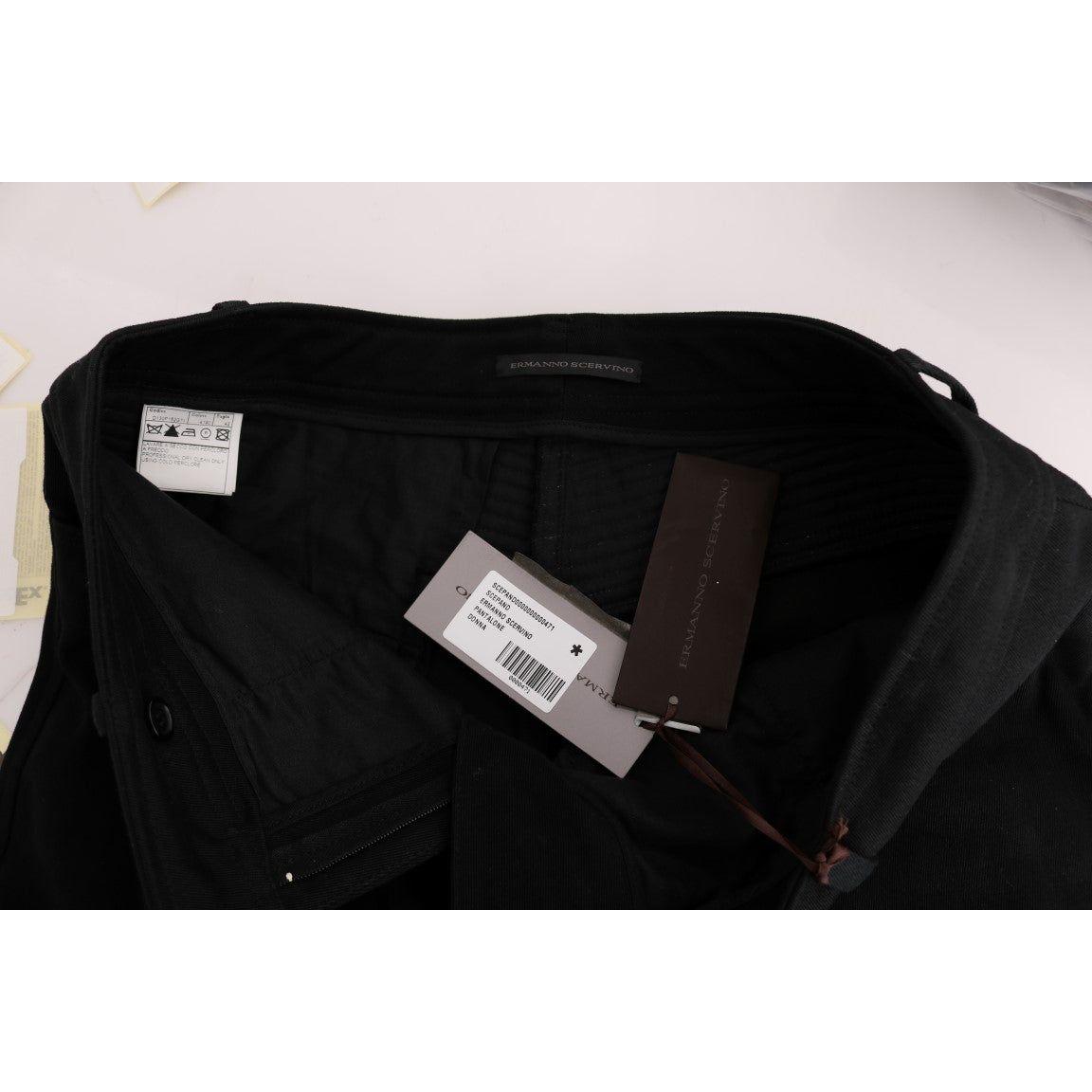 时尚黑色修身长裤