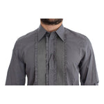 Dolce & Gabbana Purple Torero GOLD Slim Fit Dress Shirt
