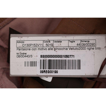 Ermanno Scervino Pink Velvet Cropped Casual Pants