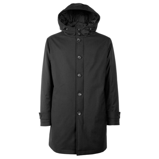Made in Italy Black Wool Men's Jacket Made in Italy Dark Slate Gray