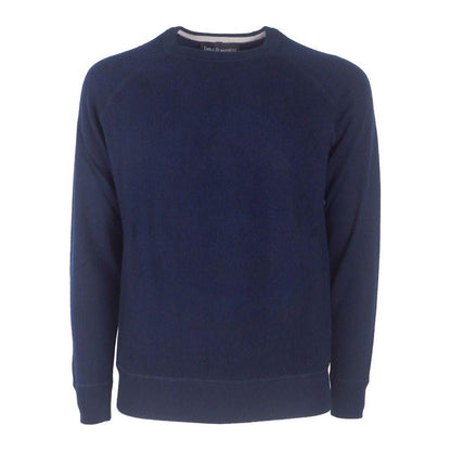 Emilio Romanelli Blue Cashmere Men Sweater