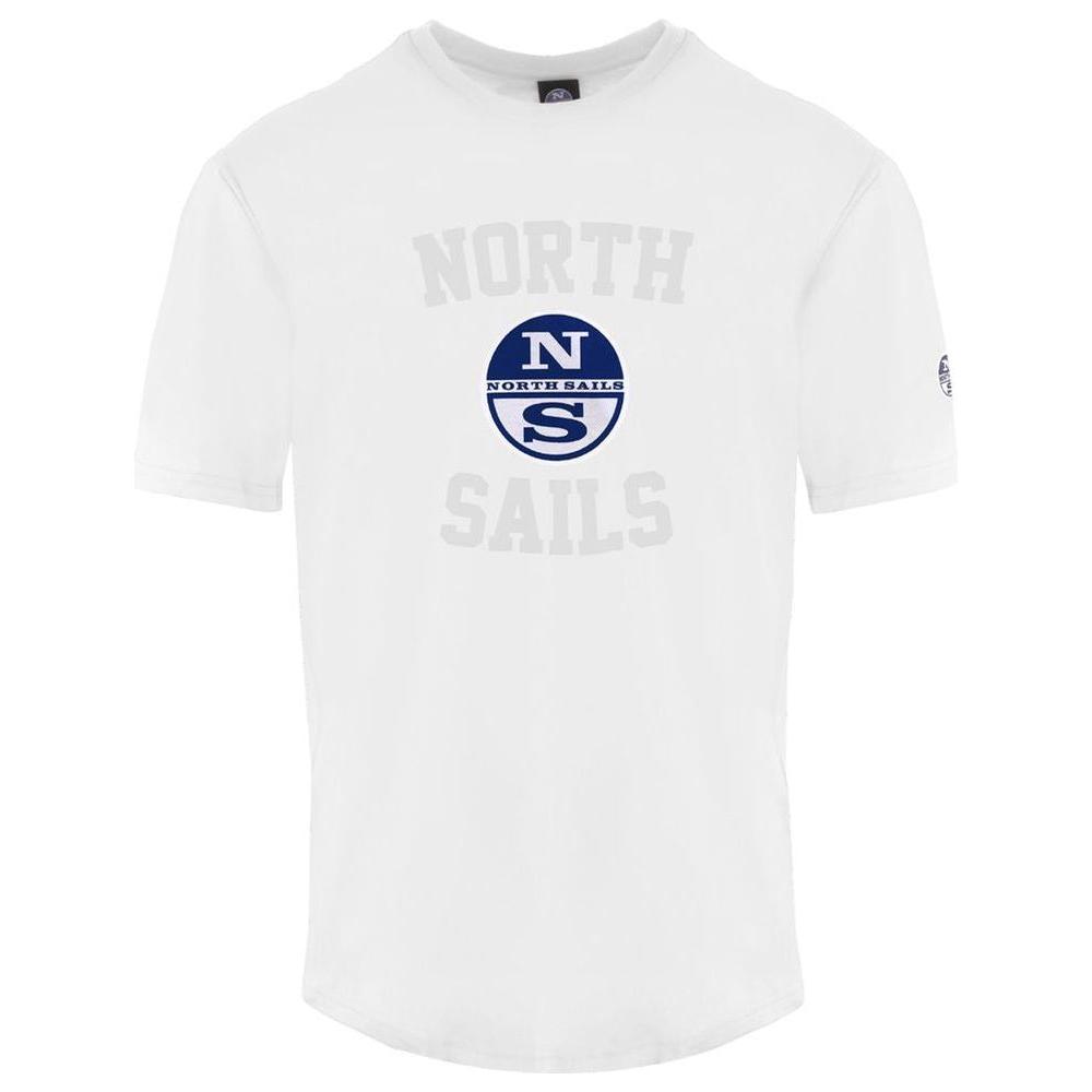 تي شيرت رجالي من القطن باللون الأبيض من North Sails
