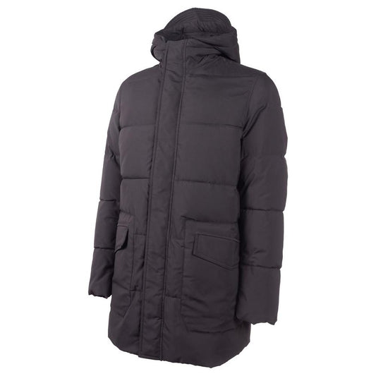 Emilio Romanelli Black Polyester Men Jacket Emilio Romanelli Dark Slate Gray
