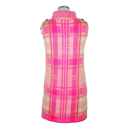 Elisabetta Franchi Fuchsia Marabou Women Dress EL-8361-IT44|L