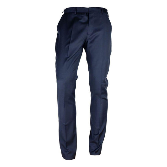 Made in Italy Blue Wool Men's Trousers Made in Italy Dark Slate Gray