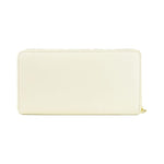 Cavalli Class White Calfskin Women Wallet WOMAN WALLETS Cavalli Class Beige
