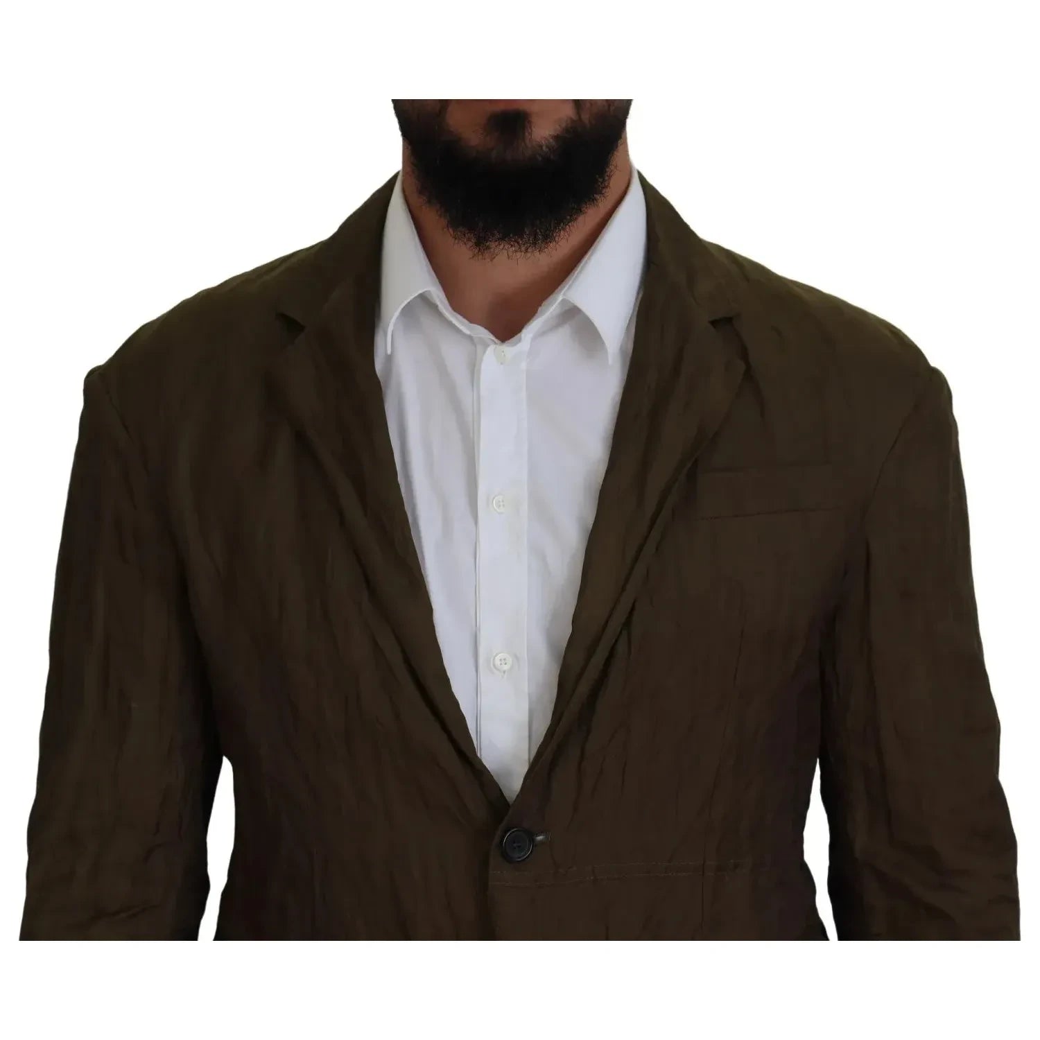 سترة بليزر ذات صف واحد من الأزرار باللون الأخضر للرجال من Dsquared²