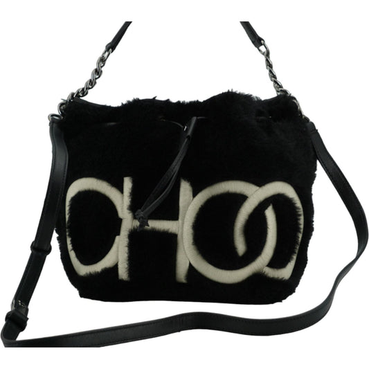 Jimmy Choo Black Leather Top Handle and Shoulder Bag Jimmy Choo Black