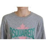 Dsquared² Gray Logo Cotton Crewneck Short Sleeve Tee T-shirt TSH83407-38
